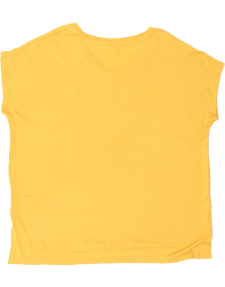 ORVIS Mens T-Shirt Top 2XL Yellow Polyester Vintage Orvis and Second-Hand Orvis from Messina Hembry 