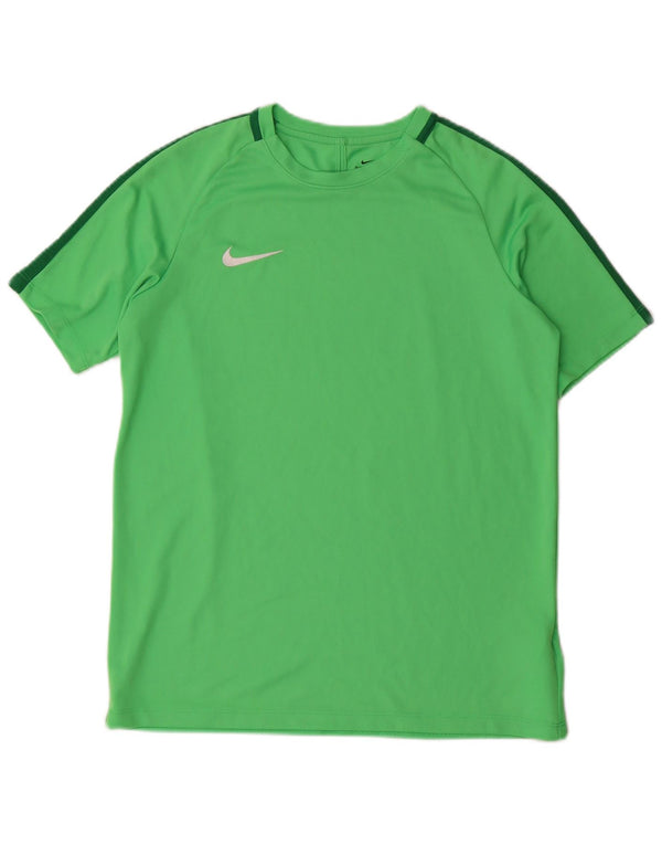 T-shirt da ragazzo Nike Dri Fit Top 13-14 anni XL Verde Colourblock in poliestere
