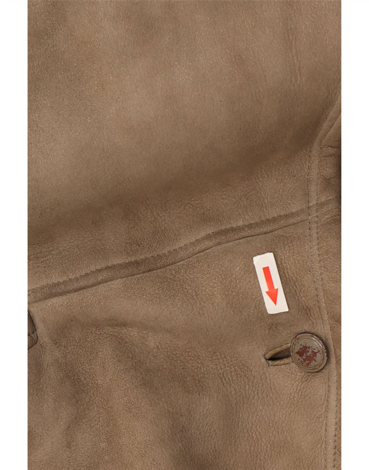 Giubbotto Shearling da donna Genny US 6 in pelle grigio medio