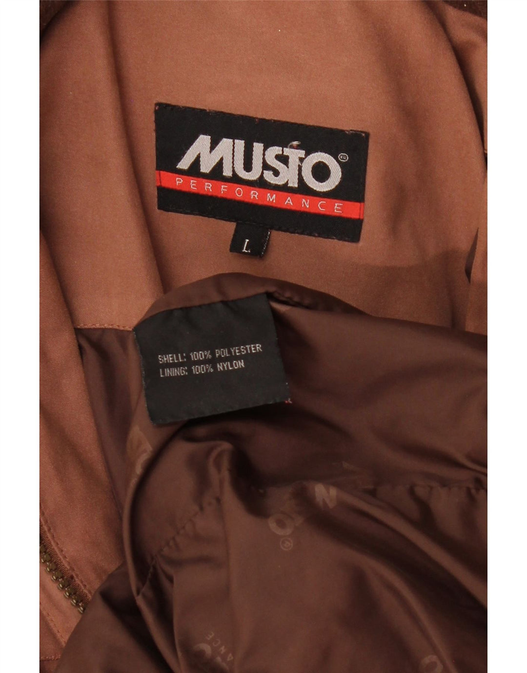 Giacca a vento da uomo Musto UK 40 Large Marrone Poliestere