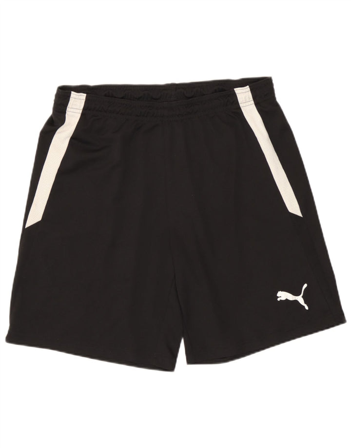 Pantaloncini sportivi da uomo Puma Medium Black Colourblock in poliestere
