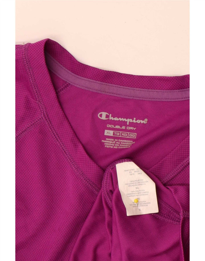 T-shirt da donna Champion Top UK 18 XL poliestere rosa
