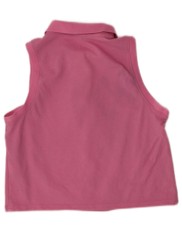 Polo senza maniche corta da donna Calvin Klein Jeans UK 12 Rosa medio