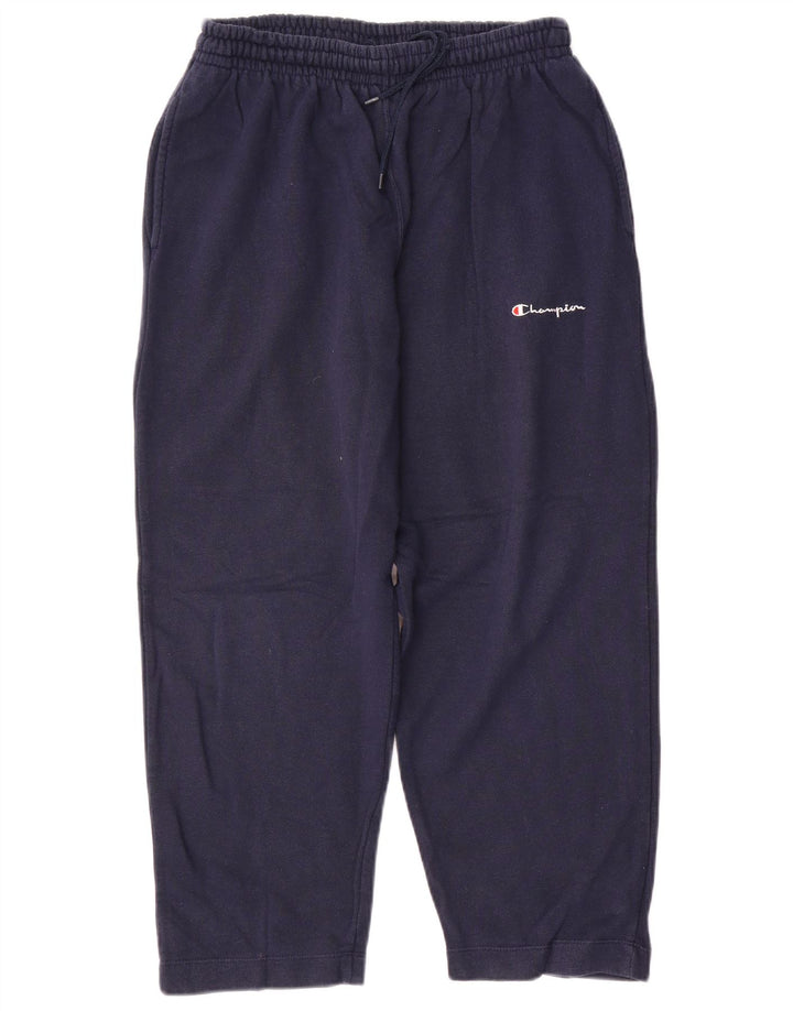 Pantaloni da tuta da uomo Champion in cotone medio blu navy