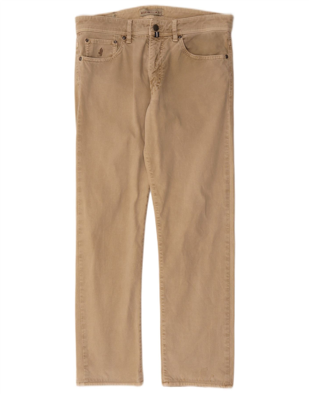 Pantaloni casual dritti da uomo Marlboro Classics W32 L28 Beige