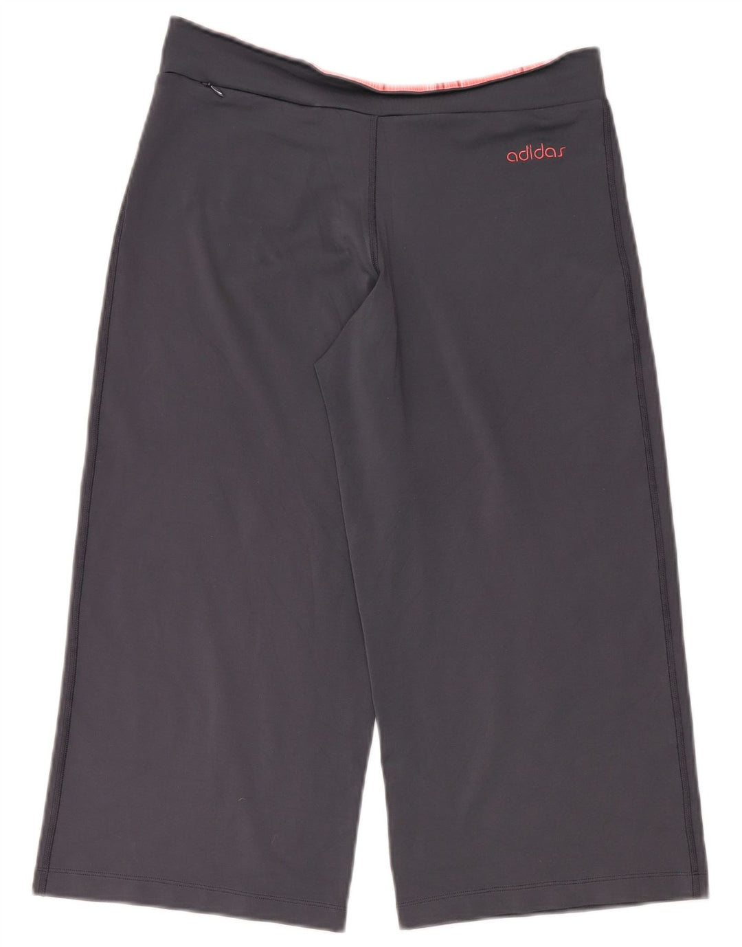 Pantaloni da tuta ADIDAS Capri a gamba larga da donna UK 16 Large Blu Navy