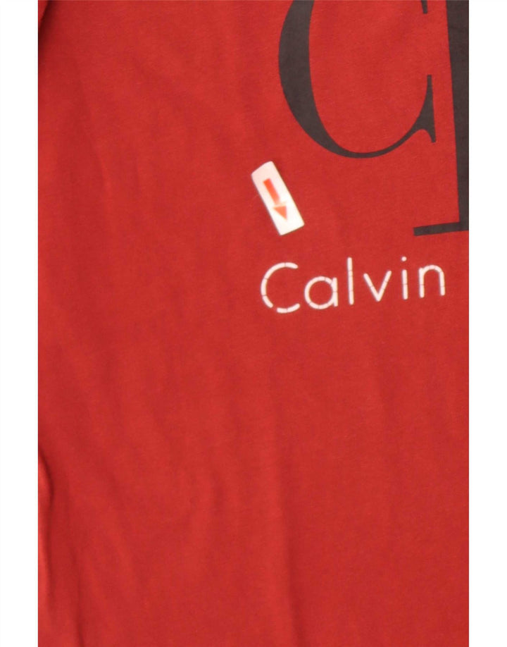 Maglietta grafica da uomo Calvin Klein Jeans Top piccola rossa