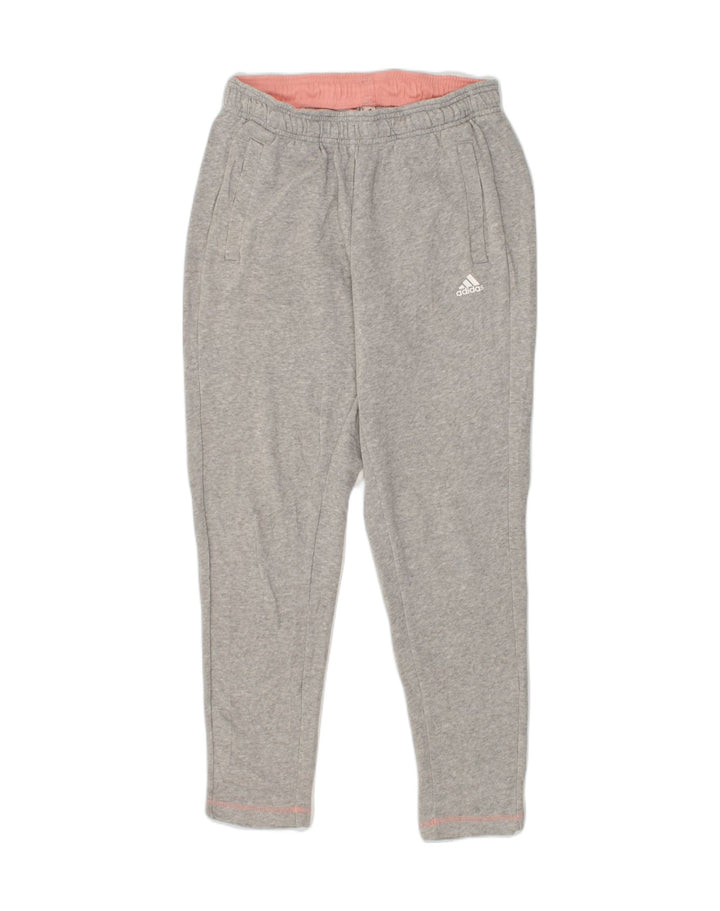 ADIDAS Womens Tracksuit Trousers UK 4-6 XS Grey Cotton | Vintage Adidas | Thrift | Second-Hand Adidas | Used Clothing | Messina Hembry 