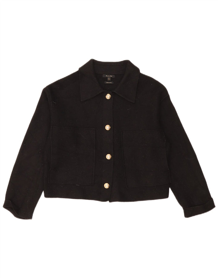 Giacca bolero oversize corta da donna Massimo Dutti UK 6 XS nera