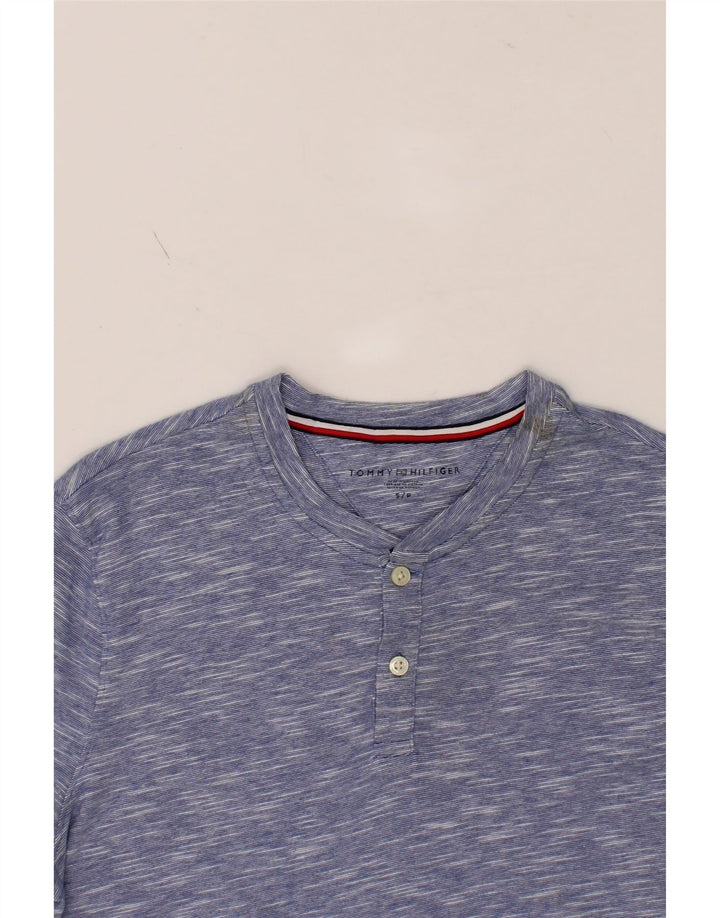 TOMMY HILFIGER Mens T-Shirt Top Small Blue Flecked Cotton Vintage Tommy Hilfiger and Second-Hand Tommy Hilfiger from Messina Hembry 