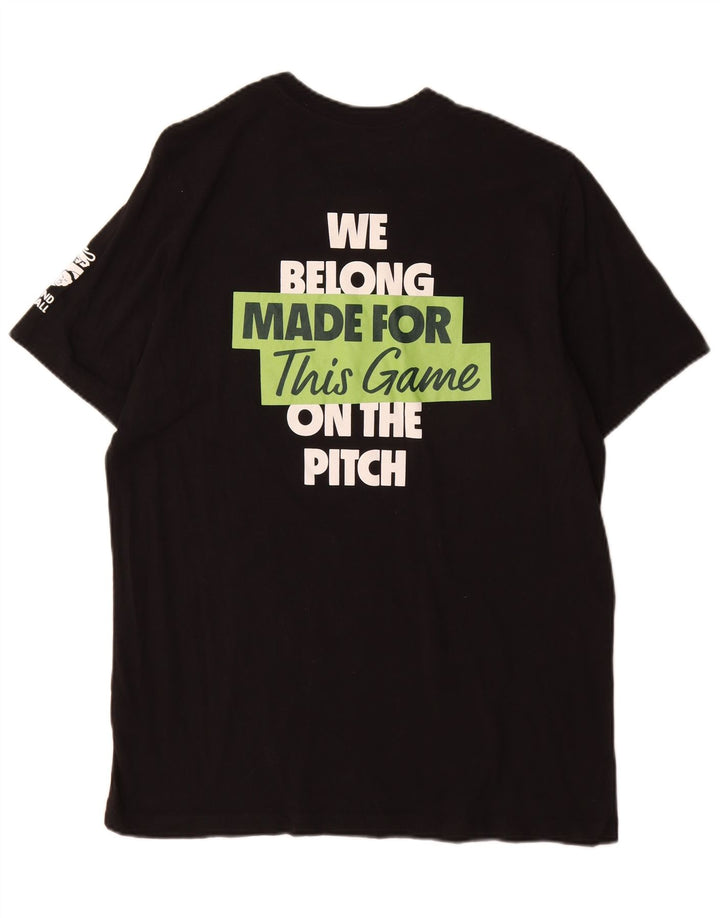 T-shirt grafica da uomo Nike Top grande in cotone nero