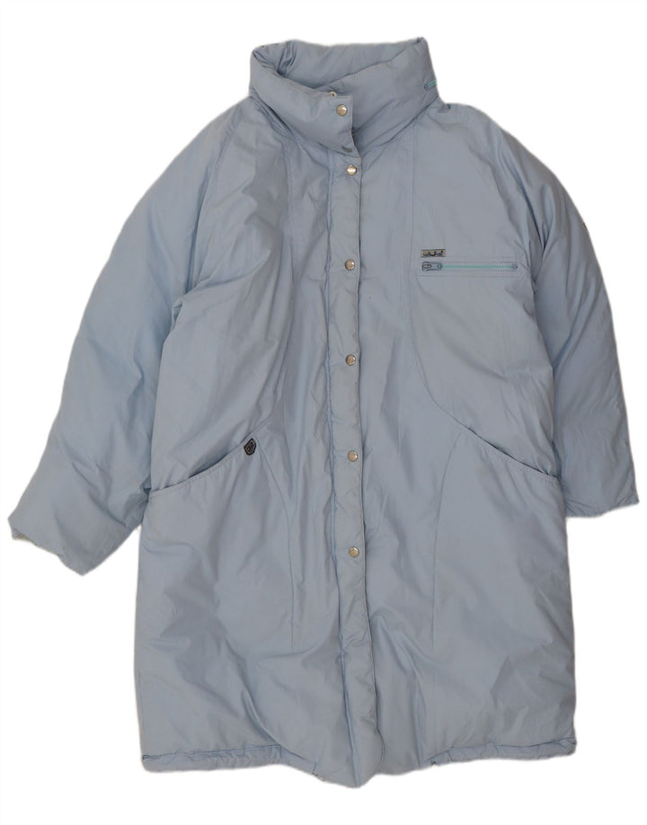 Cappotto imbottito oversize da donna vintage EU 42 grande blu