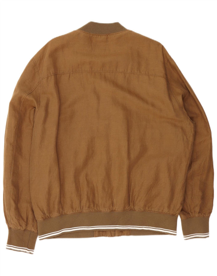 Giubbotto bomber da uomo C&A UK 42 XL cotone marrone