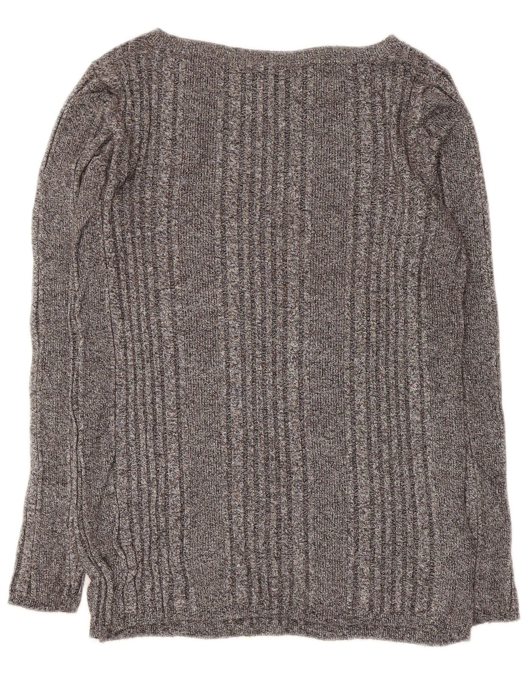 Maglione maglione con scollo a barca da donna Marks & Spencer UK 12 Grigio medio chiazzato