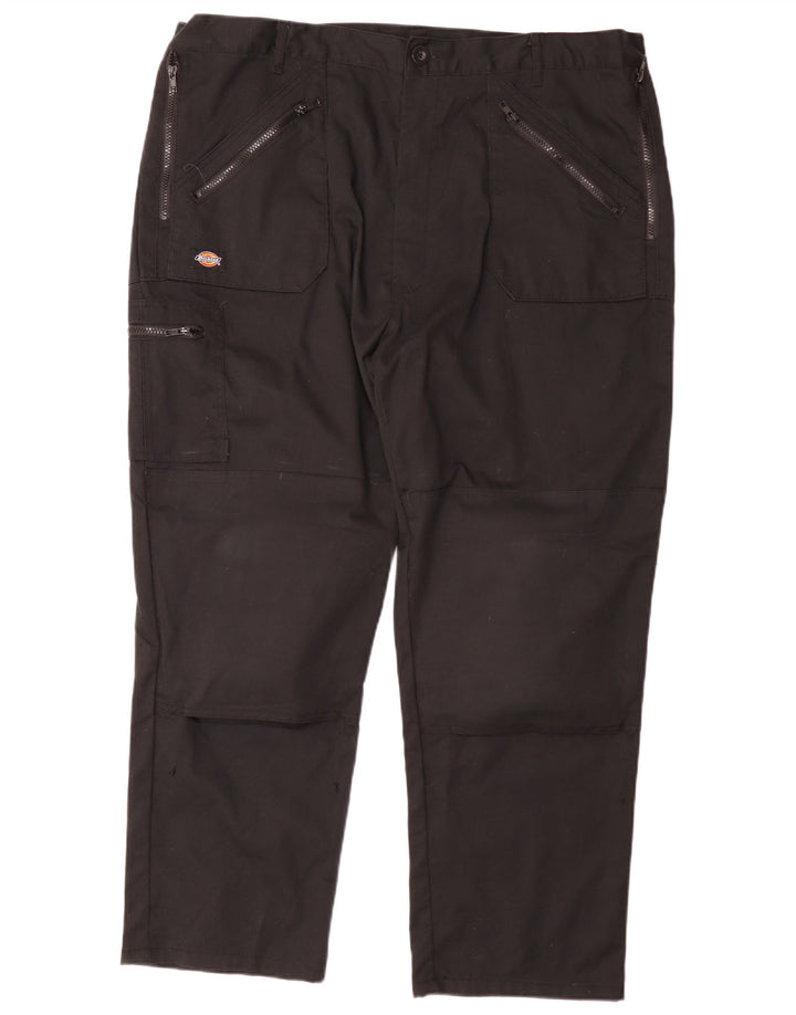 Pantaloni cargo dritti da uomo Dickies W44 L29 poliestere nero