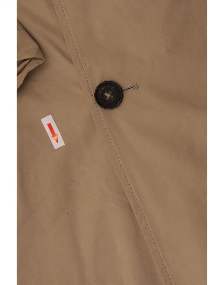 Trench da uomo Zara UK 38 Poliestere beige medio