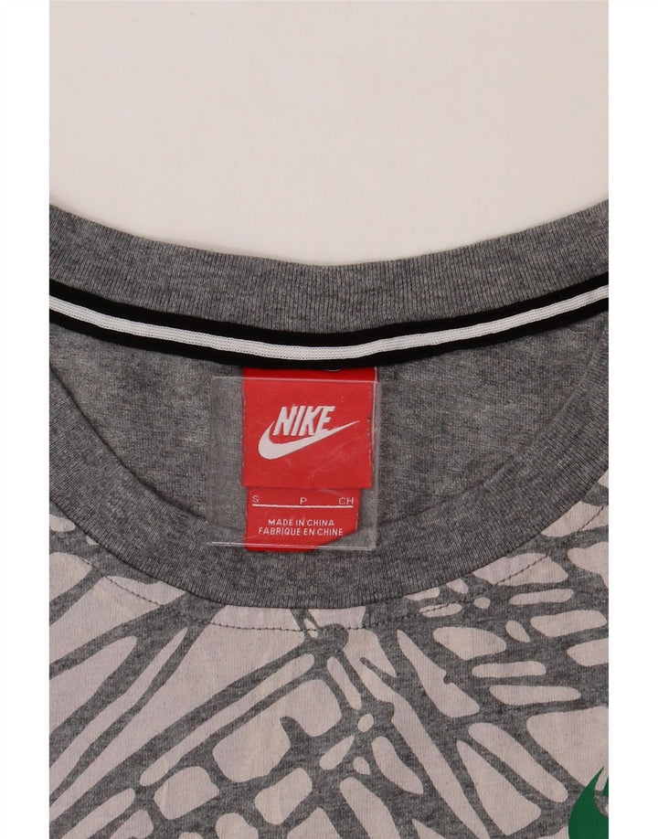 NIKE Mens Abstract Pattern Vest Top Small Grey Cotton Vintage Nike and Second-Hand Nike from Messina Hembry 