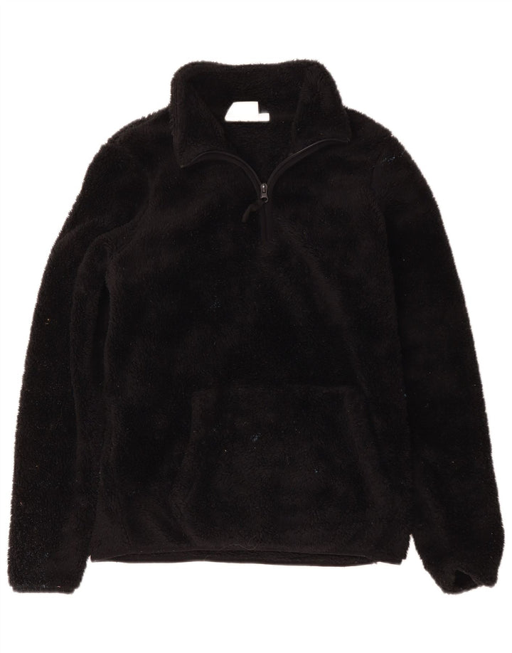 Maglione in pile da donna con collo e zip Mountain Warehouse UK 12 medio nero