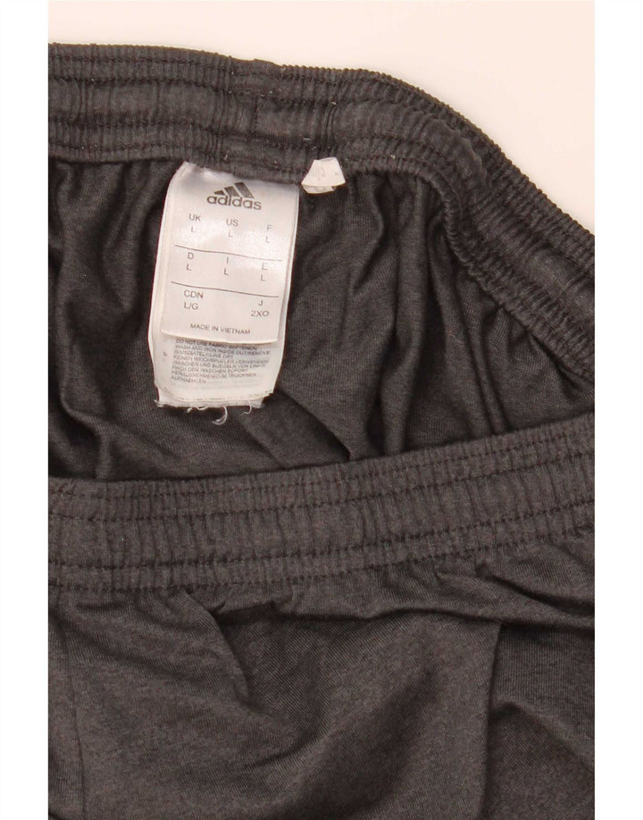 Pantaloncini sportivi Adidas Climalite da uomo di grandi dimensioni in poliestere grigio