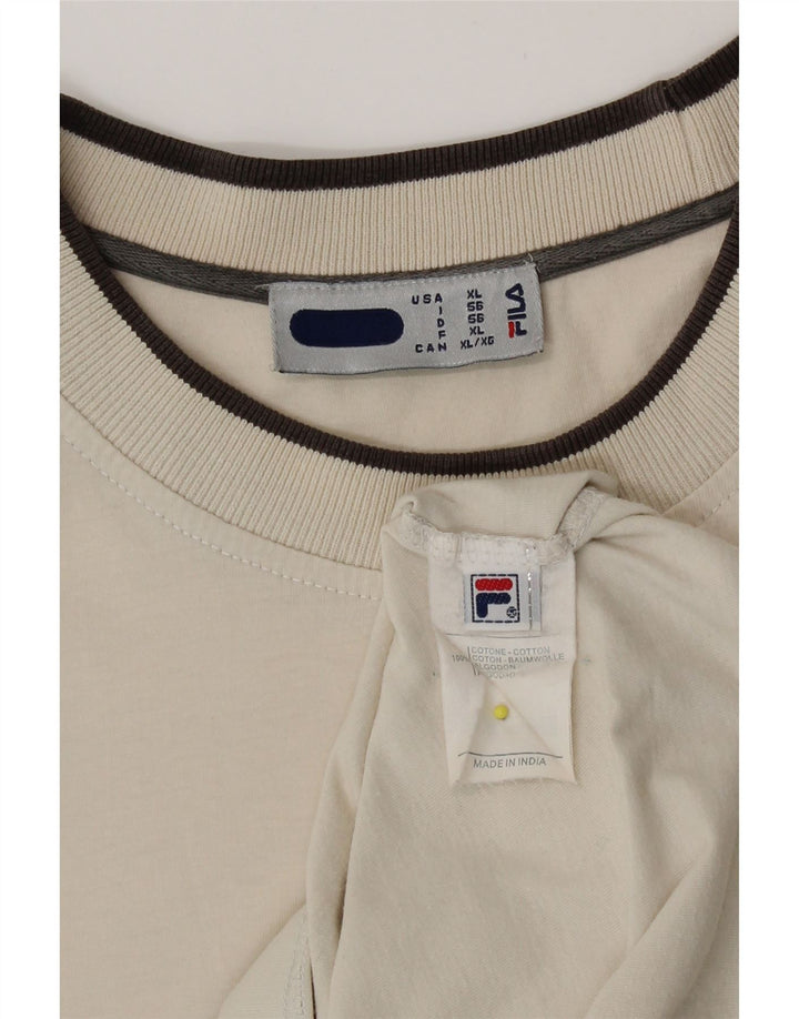 Maglietta Fila da uomo Top XL in cotone beige