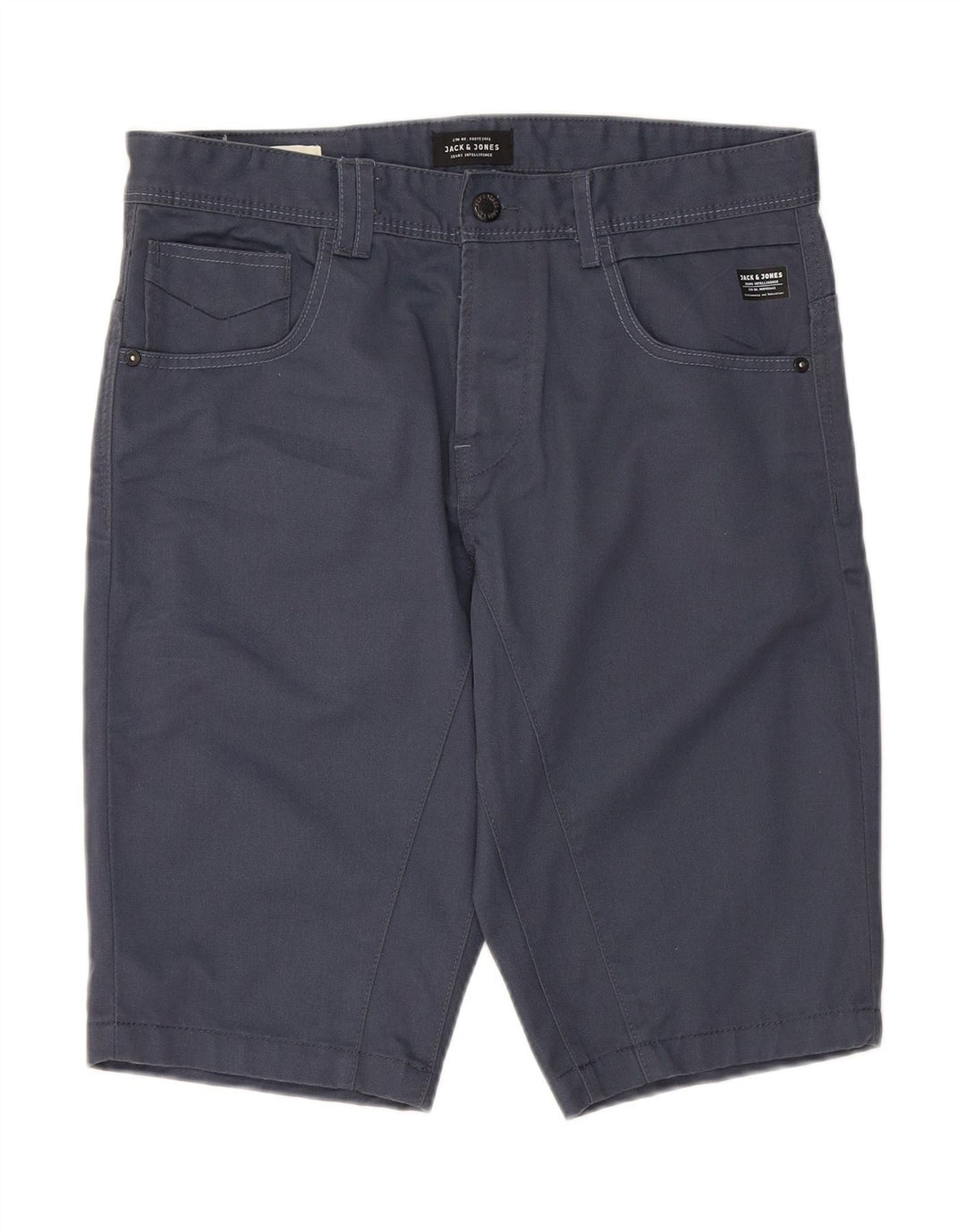 JACK & JONES Mens Casual Shorts Medium W32  Blue Polyester