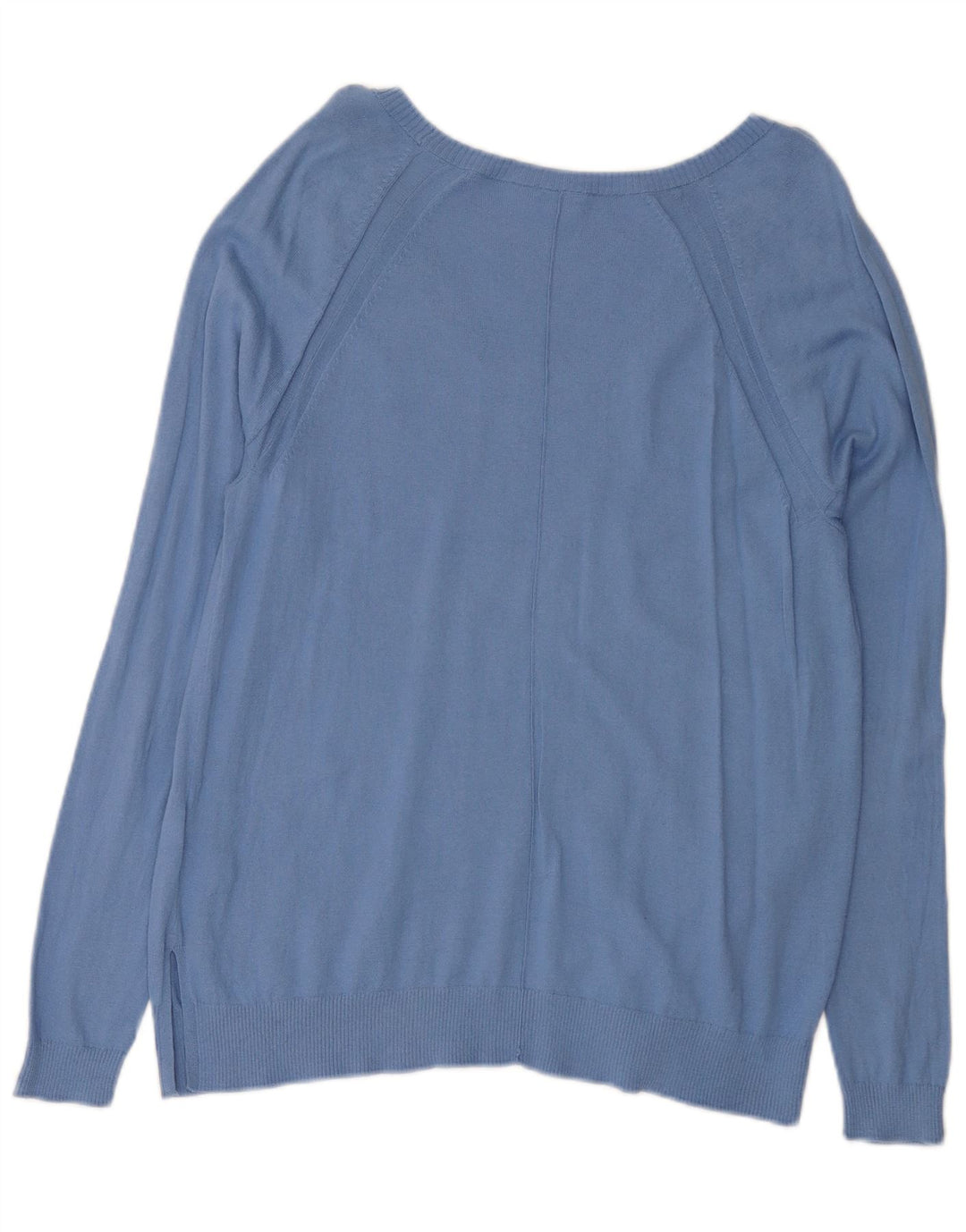 Maglione maglione con scollo a V da donna Gap UK 14 Cotone blu medio