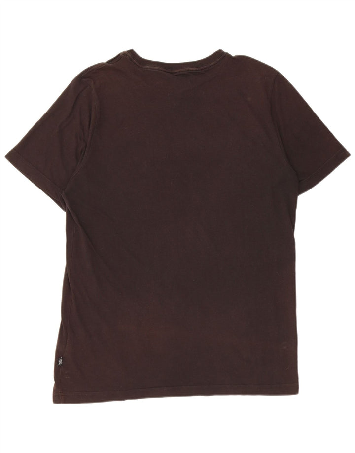 T-shirt grafica da uomo Puma Top in cotone nero medio