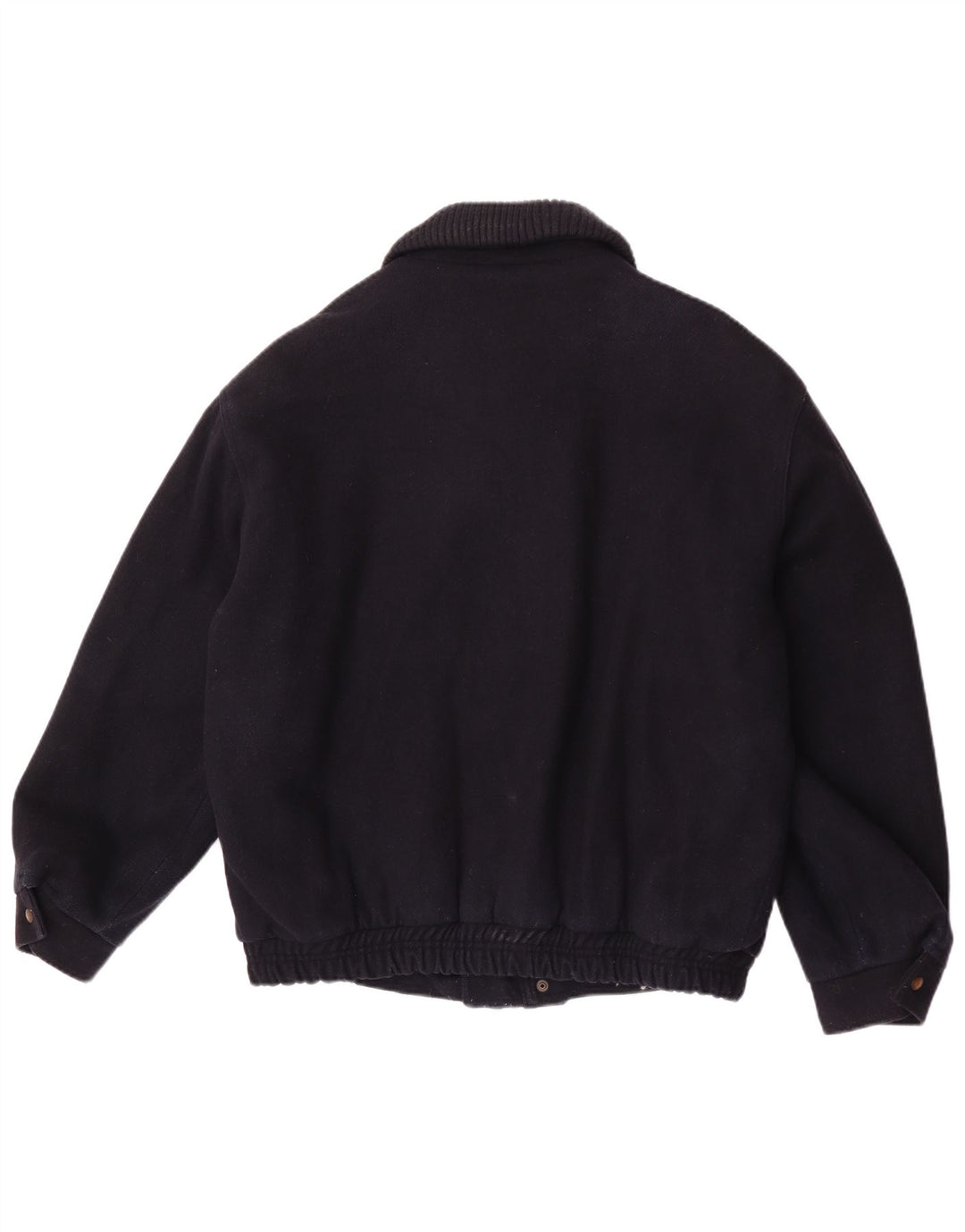 Giubbotto bomber vintage da uomo UK 42 XL in lana blu navy