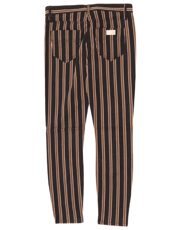Elisabetta Franchi Womens Skinny Casual Trousers W27 L26 Black Striped
