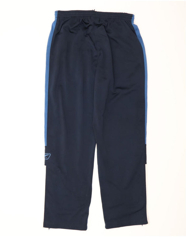Pantaloni da tuta da uomo Reebok Small in poliestere color block blu navy
