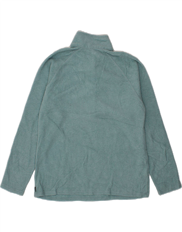EDDIE BAUER Womens Zip Neck Fleece Jumper UK 16 Large Blue Polyester Vintage Eddie Bauer and Second-Hand Eddie Bauer from Messina Hembry 