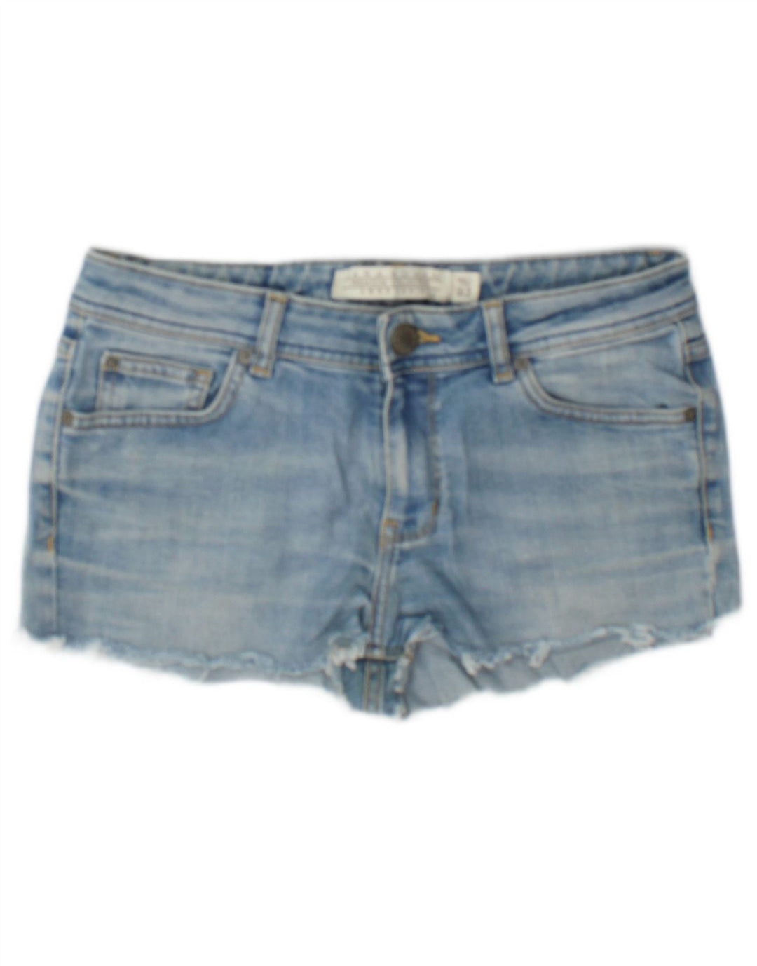 Pantaloni caldi in denim da donna Zara EU 40 medi W30 cotone blu