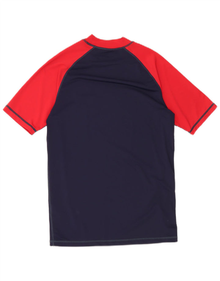 T-shirt da uomo Mountain Warehouse Top piccola in nylon color block blu navy