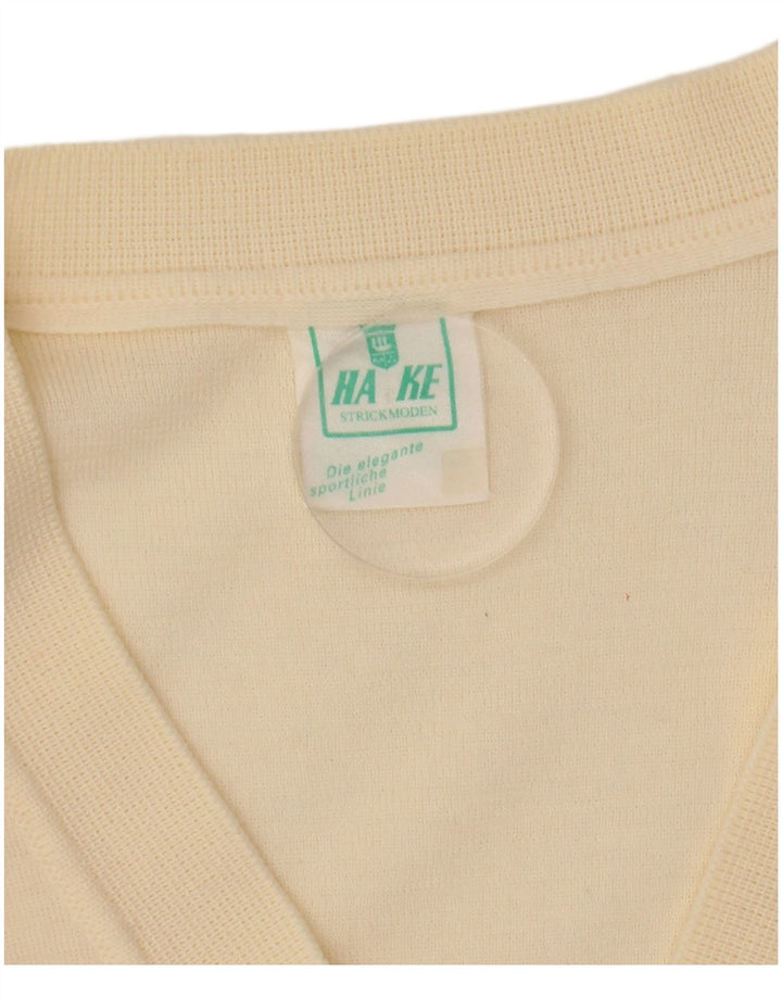 Maglione cardigan da donna VINTAGE UK 12 Beige medio