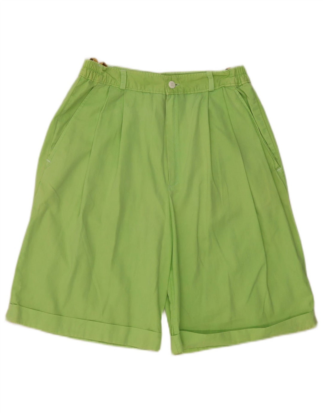 C&A Pantaloncini chino con ancoraggio a vita alta da donna EU 40 medio W26 cotone verde
