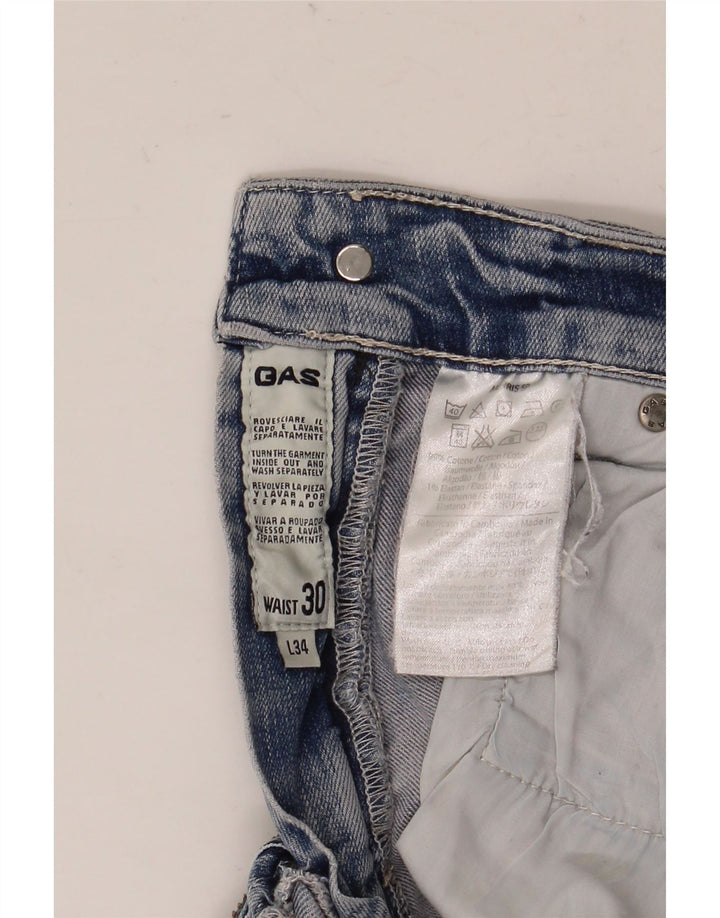 Jeans slim da donna Gas W30 L34 cotone blu
