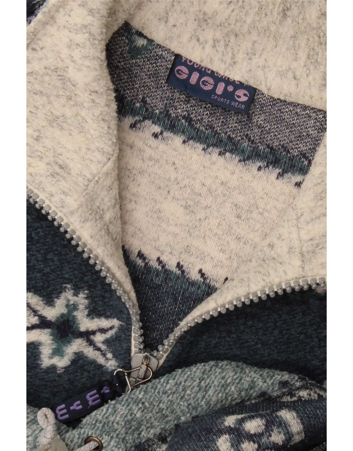 Maglione da uomo con collo con zip di Gigi 2XL Fair Isle multicolore