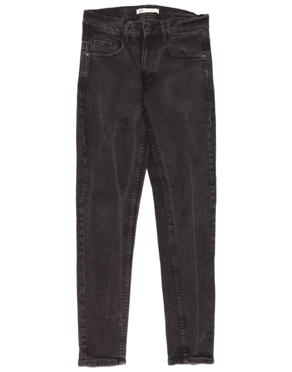 Jeans skinny da uomo Zara EU 38 Small W30 L31 Cotone nero