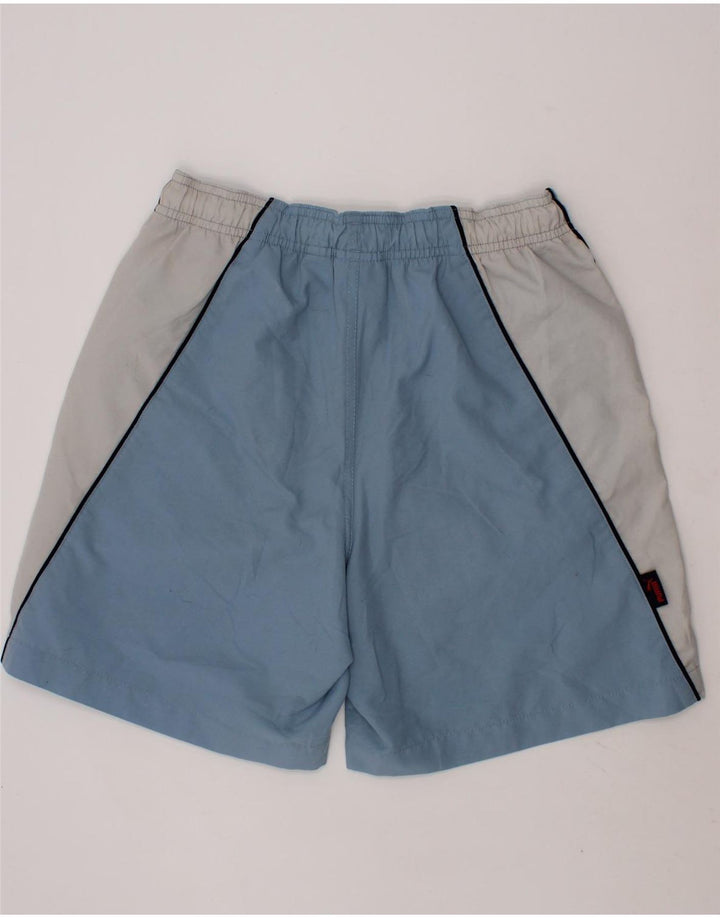 PUMA Boys Sport Shorts 11-12 Years  Blue Colourblock Polyester Vintage Puma and Second-Hand Puma from Messina Hembry 