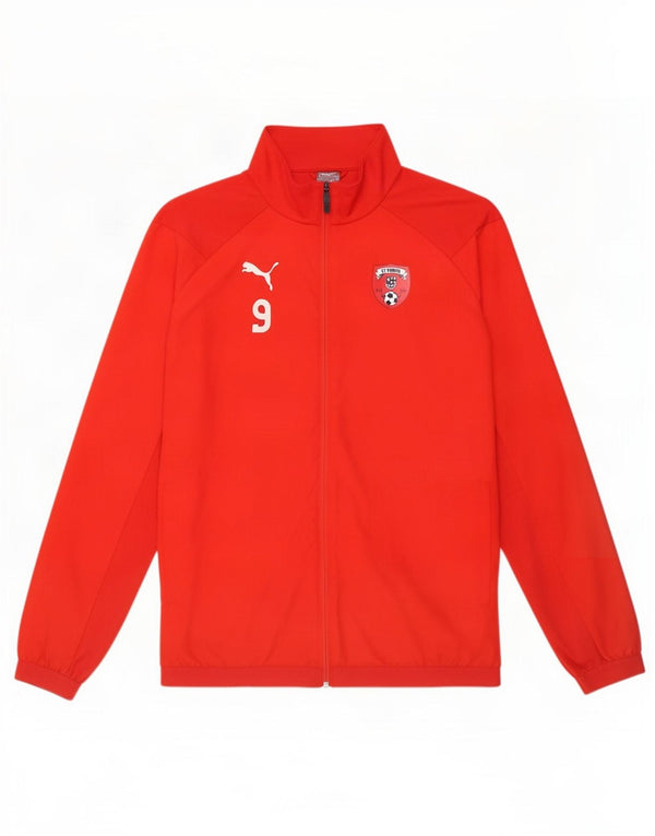 Giacca da tuta grafica Puma da uomo FC Hurth XL rossa in poliestere