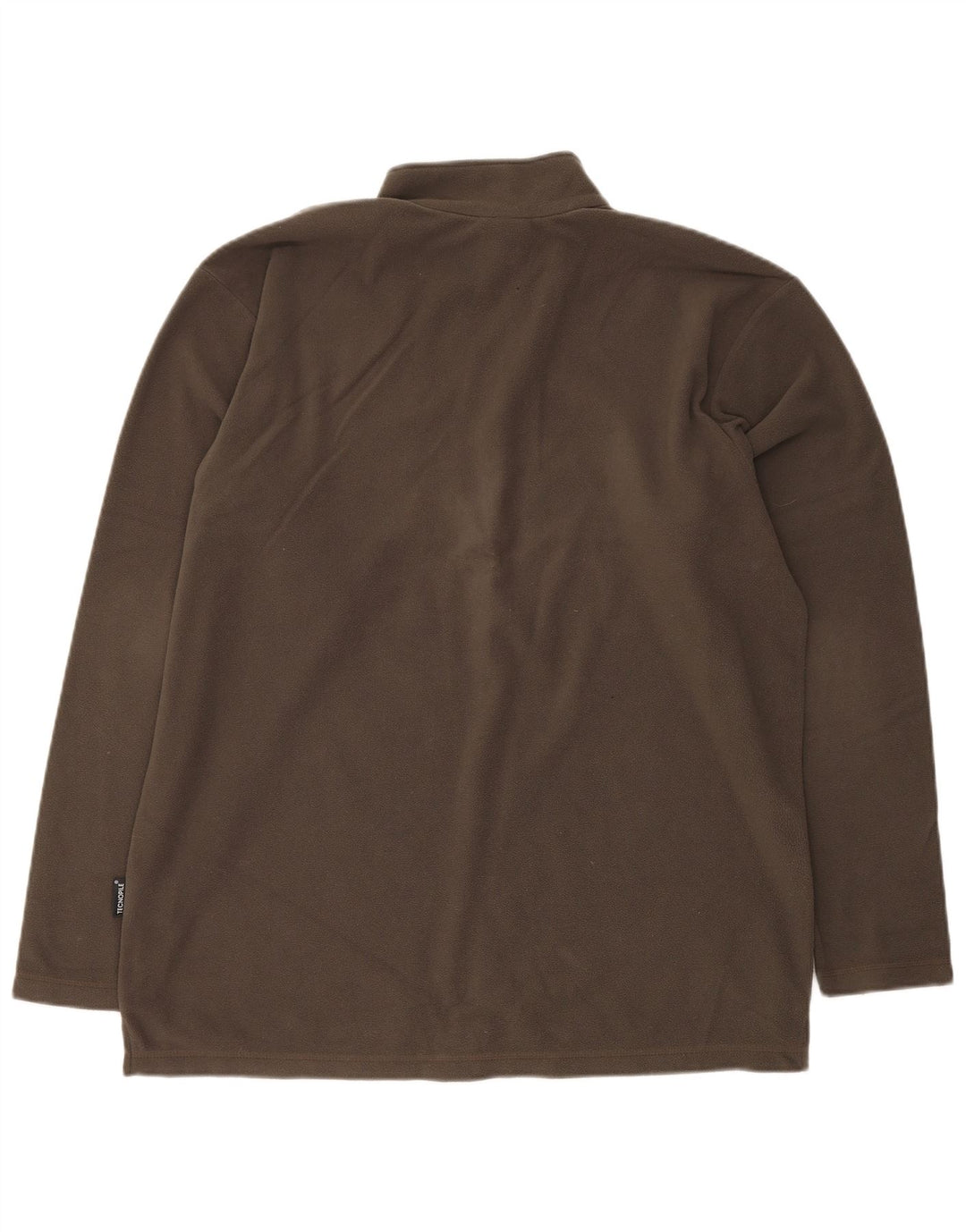 JACK WOLFSKIN Maglione in pile da uomo con collo e zip UK 44 XL Poliestere kaki