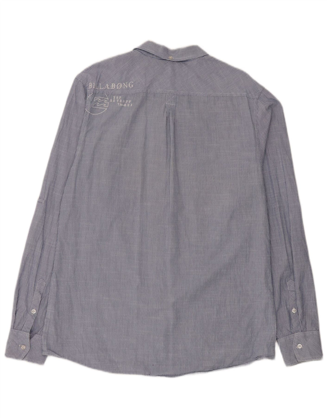 Camicia grafica da uomo Billabong grande cotone gessato blu