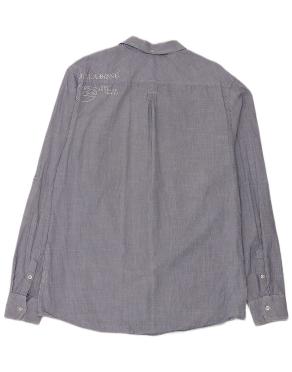 Camicia grafica da uomo Billabong grande cotone gessato blu