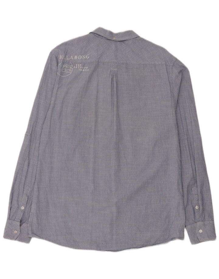 Camicia grafica da uomo Billabong grande cotone gessato blu