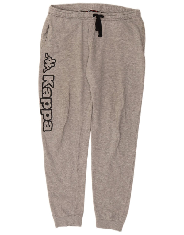 Pantaloni da tuta con grafica Kappa da uomo Joggers 2XL Cotone chiazzato grigio
