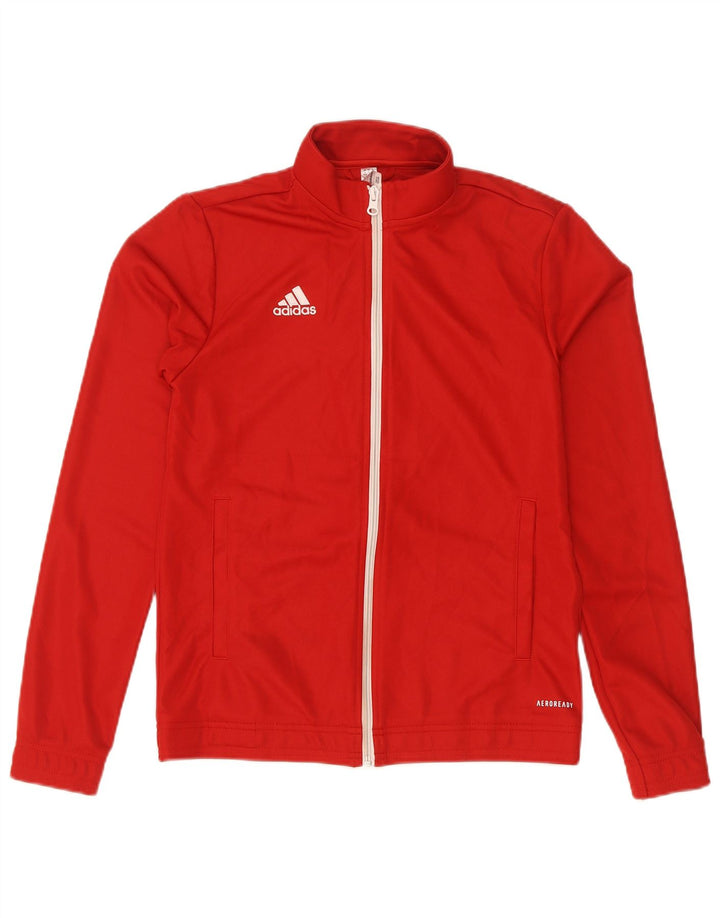 Giacca da tuta da donna Adidas Aeroready UK 8/10 Small Poliestere rosso