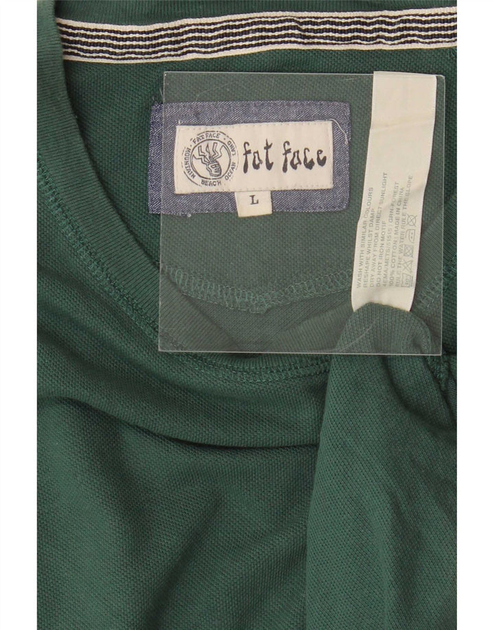T-shirt da uomo Fat Face Top grande in cotone verde