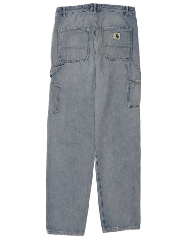 Carhartt Jeans Boyfriend da donna a vita alta cargo slim W27 L29 cotone blu