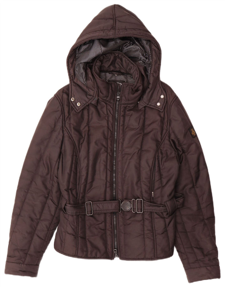 REFRIGIWEAR Giacca imbottita con cappuccio Sixty spa da donna IT 50 XL Marrone