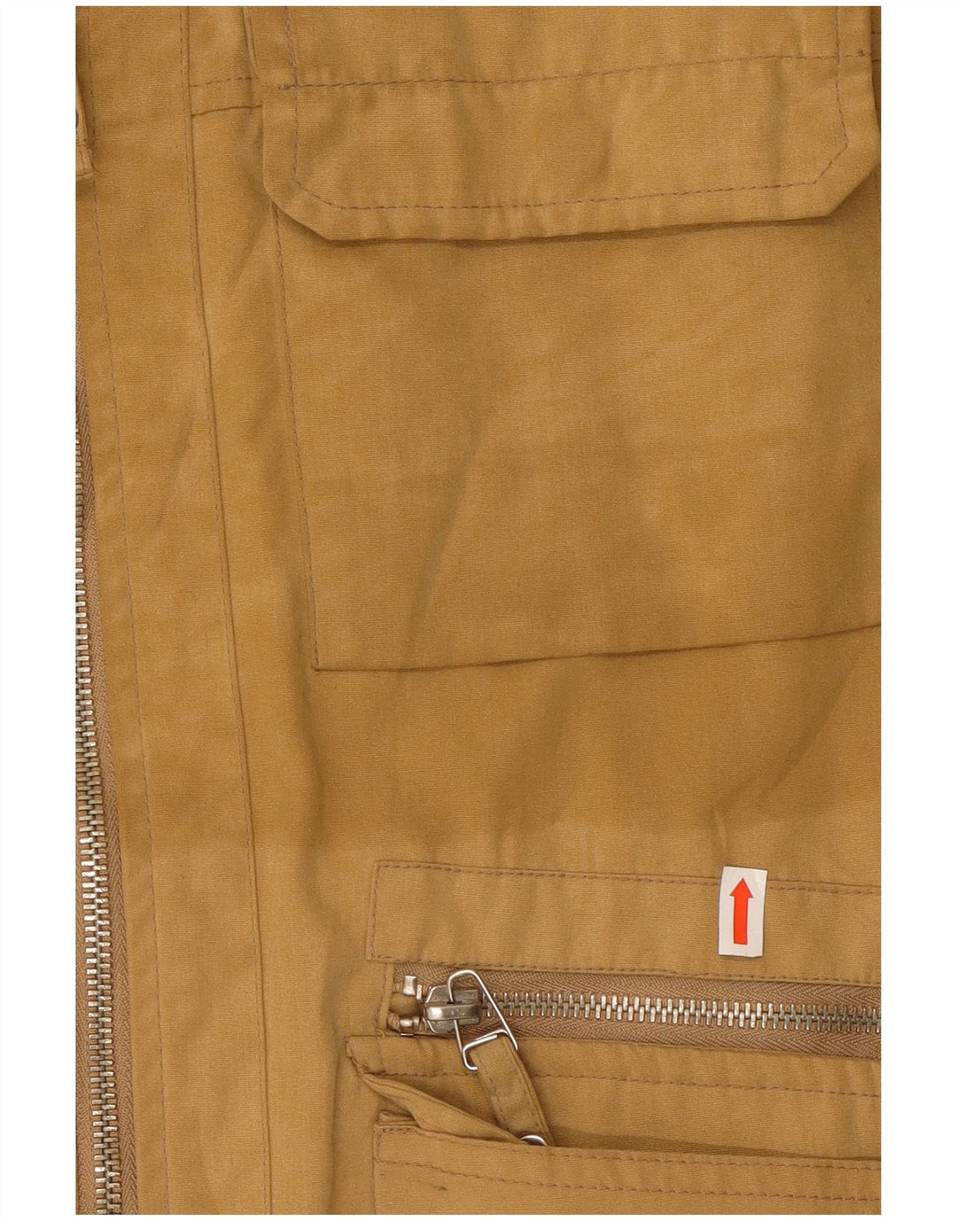SEVEN 7 Gilet da uomo pratico UK 40 grande cotone beige